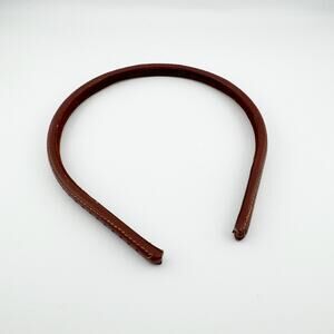 Frederic Fekkai Brown Leather Perforated Headband